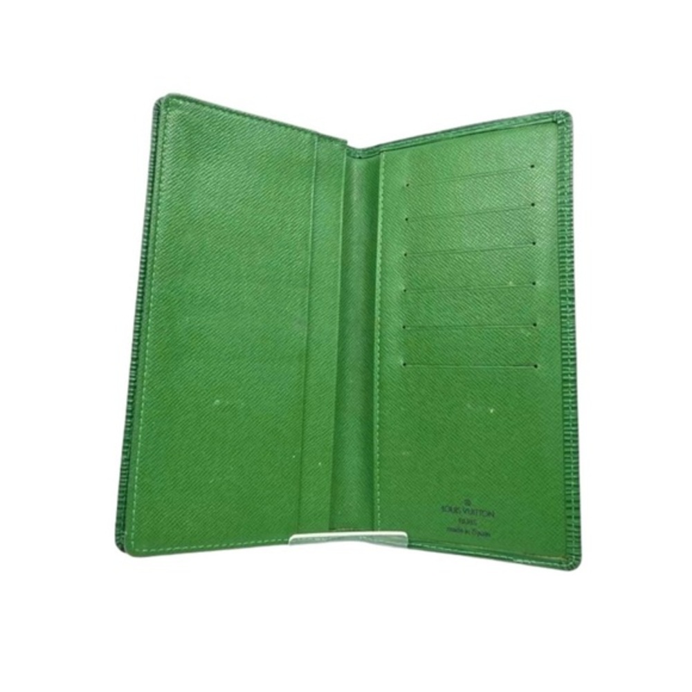 Louis Vuitton Green Bifold Epi Wallet LV